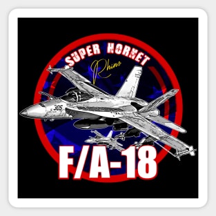 f18 hornet us air force fighterjet Sticker